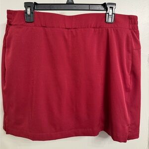Lady Hagen Burgundy Golf Skort